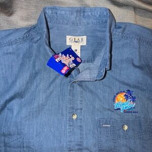 GEAR for Sports Mens Blue Button Down Shirt NCAA Final Four Tampa Bay 1999 XL